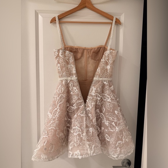 NWOT Bronx and Banco Midnight Bridal Sequin Mini Dress in White - Picture 15 of 15